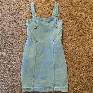 Forever 21 Light Blue Denim Mini Dress